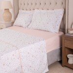 Sábana Finezza 400h Floral Rosa Queen