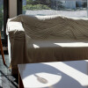 Manta para sillón y cama con diseños marrón 180 x 280 cm