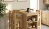 Desayunador 4 Bancos - Cocina Comedor Madera - Natural Desayunador 4 Bancos - Cocina Comedor Madera - Natural