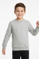 Buzo deportivo básico escote redondo - UNISEX Gris melange claro