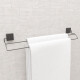 Soporte doble para toalla NEGRO