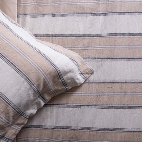 SET FUNDA NÓRDICA QUEEN LINO-Y-ALGODON DOUBLE LAYER STRIPE