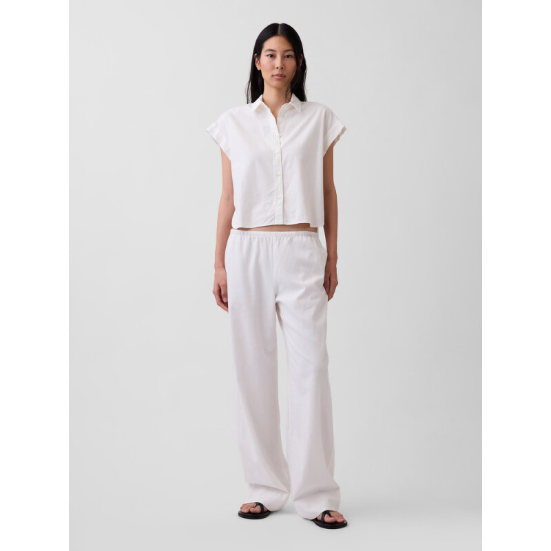 LINEN DRAWSTRING WL PANT NEW OFF WHITE V2