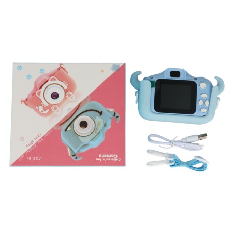 CÁMARA DE FOTOS DIGITAL INFANTIL CON FUNDA CELESTE CÁMARA DE FOTOS DIGITAL INFANTIL CON FUNDA CELESTE