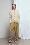 Cardigan abotonado crudo