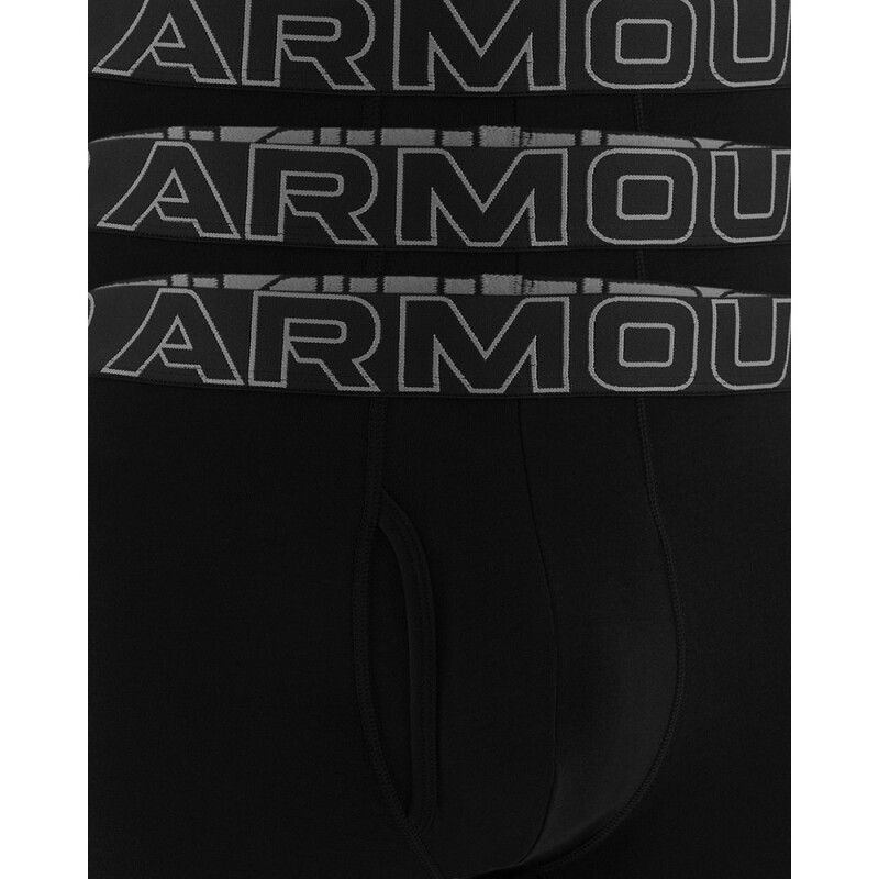 UA PERFORMANCE COTTON - SOLID 6 IN 3PK BLK