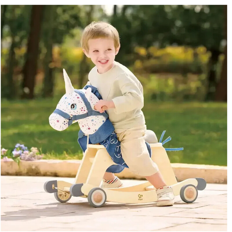 Unicornio para montar 2 en 1 con sonido Rock & Glide Hape Unicornio para montar 2 en 1 con sonido Rock & Glide Hape