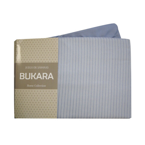Juego Sábanas 1 Plaza Bukara 100% Microfibra 257-1