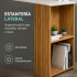 Escritorio ComboHome Nórdico Estantes Laterales 120 Cm Deco Blanco 1