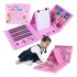 Set Kit Arte Dibujo Y Pinturas 208 Piezas Valija Infantil Variante Color Rosa