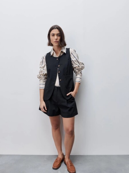 SHORT D.CASSIN SOLI NEGRO