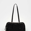 Cartera al hombro Lagoon en efecto gamuza Negro