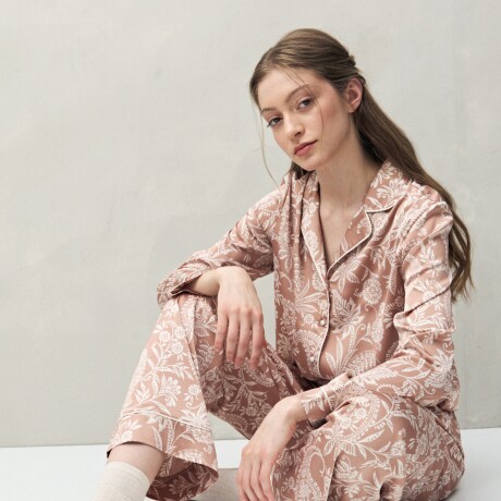 PANTALÓN LAVANDA PRINTED Tostado