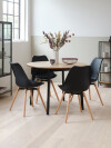 Silla de comedor KASTRUP negro/roble Silla de comedor KASTRUP negro/roble