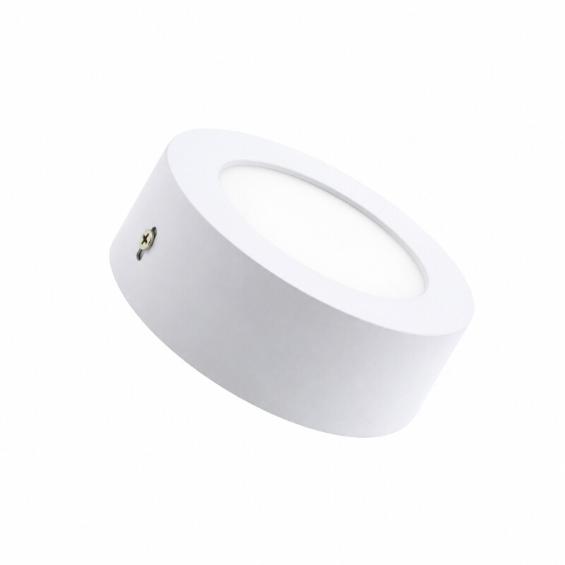 PLRA006 Panel LED Redondo de Adosar 6W Luz Fría