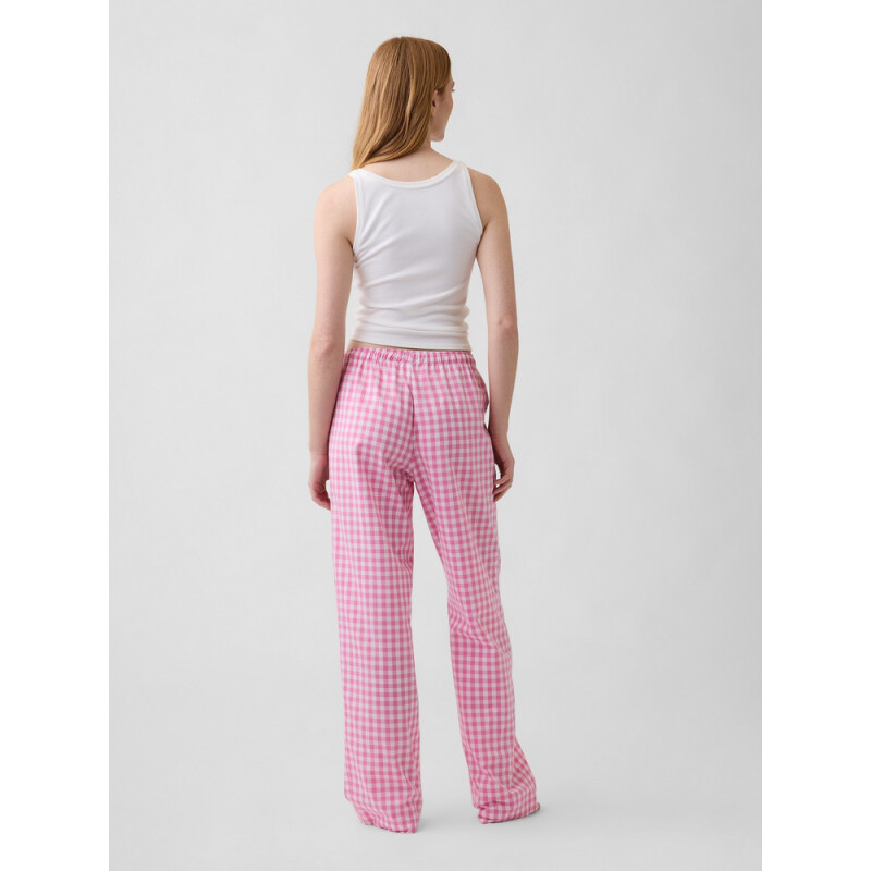 V-POPLIN PANT SP FAM PINK GINGHAM