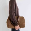 Bolso Paddock en efecto gamuza Verde