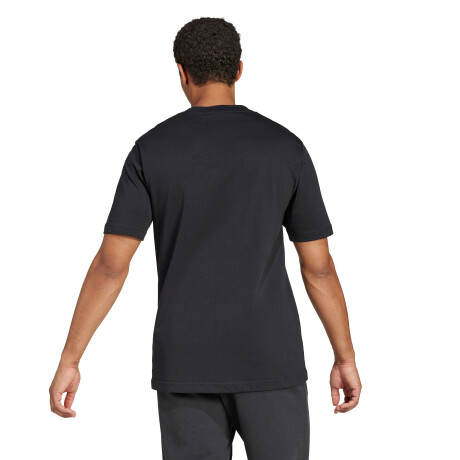 Remera de Hombre Adidas Essentials Logo Negro - Blanco
