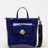 Shopper The Circle en cuero charol Azul
