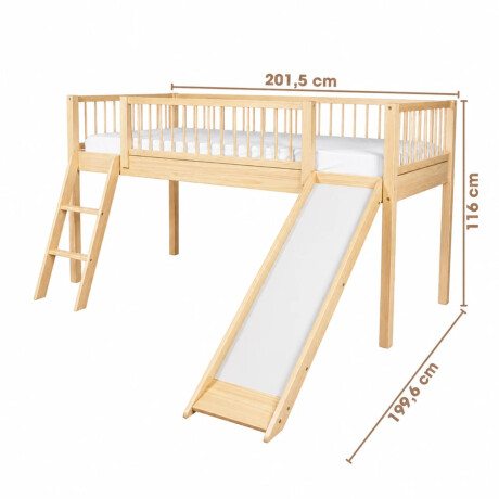 CAMA TOBOGAN MADERA NATURAL-BEIGE FARM