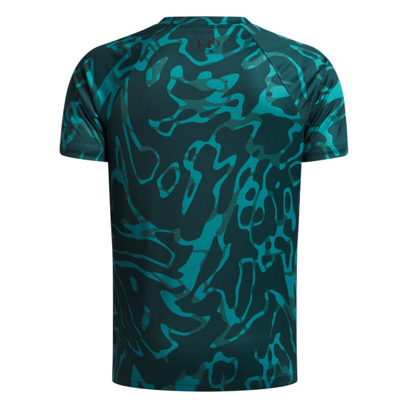 UA Tech BL Printed SS-RED GRN-338