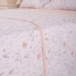 Sábana Finezza 400h Floral Rosa S. King