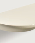 Set Arely de 2 estantes de MDF con acabado lacado beige 35 cm / 55 cm Set Arely de 2 estantes de MDF con acabado lacado beige 35 cm / 55 cm