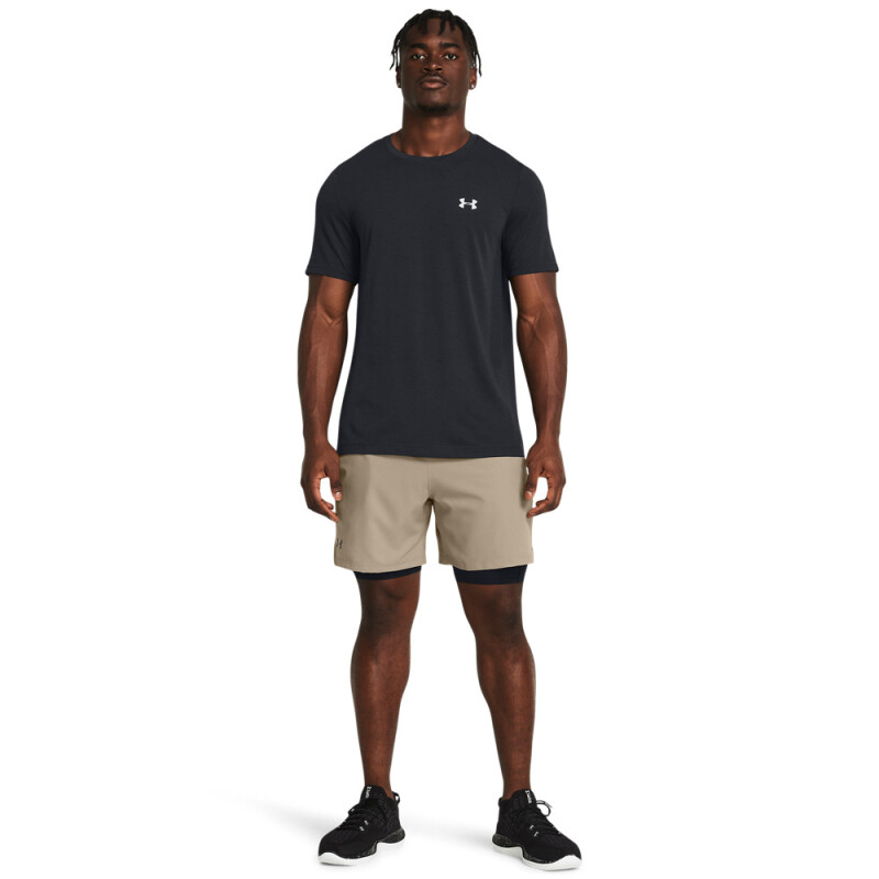 UA Vanish Woven 2in1 Sts-BLU BRN-203