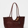 Cartera al hombro Ipanema en cuero curtido natural Chocolate