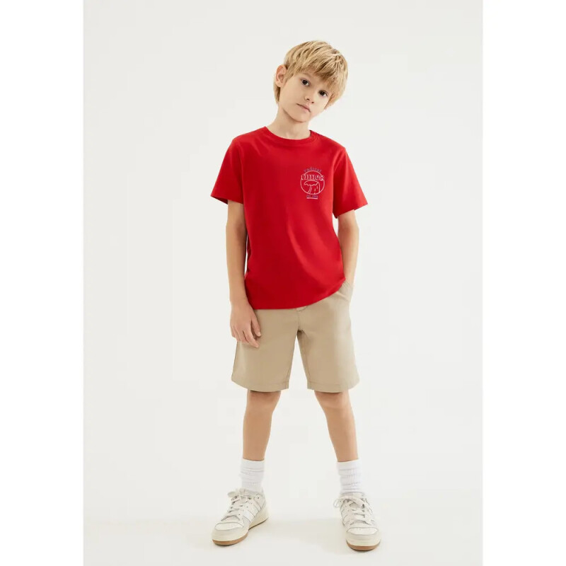 CAMISETA MM MASC VERMELHO