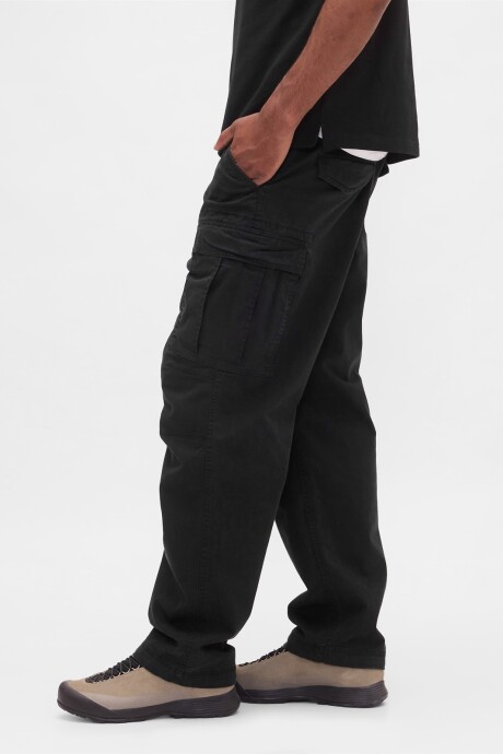 Pantalón Cargo Hombre Black 1