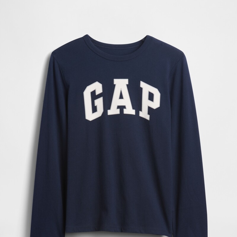 V-FRCH LS LOGO TEE TAPESTRY NAVY