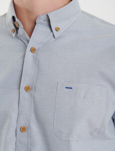 012587 CAMISA HARRINGTON LABEL Gris