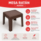 Mesa ratán MARRON
