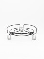 SOPORTE DE METAL CON RUEDAS NEGRO