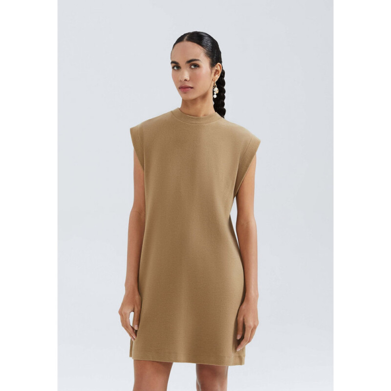 VESTIDO CURTO FEM MARRÓN MEDIO