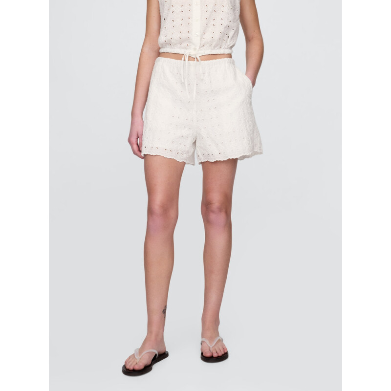 EYELET PULL ON SHORT NEW OFF WHITE