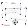 Set de 2 arcos de fútbol + pelota + inflador Set de 2 arcos de fútbol + pelota + inflador