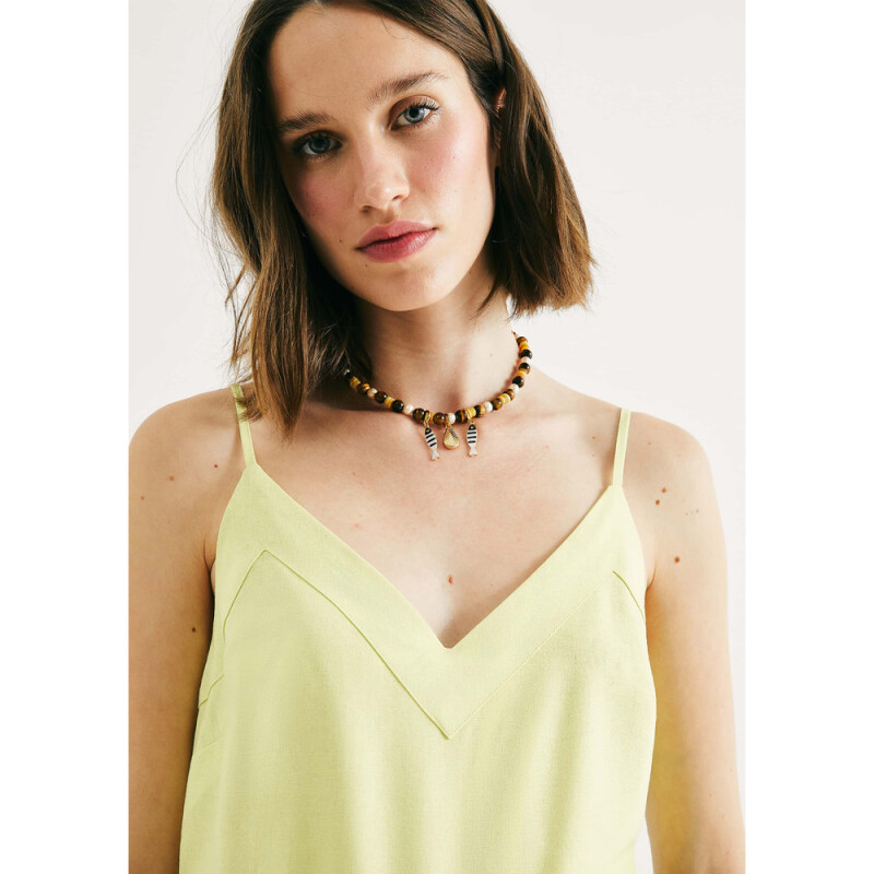 BLUSA SM FEM AMARELO CLARO