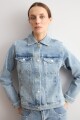 Chaqueta clásica de jean jean medio