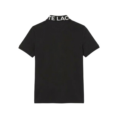 LACOSTE POLO PIQUE JACQUARD MC Black