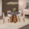 Mesa de Comedor Redonda - Linea Celeste Milán Gris