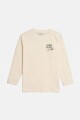 Remera estampada mangas largas CRUDO