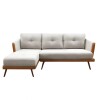 Sofá Con Chaise - Triunfo - 3 Cuerpos Marrón y beige Chaise Derecho