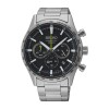 Reloj Seiko SSB413P1 para hombre con correa de acero Negro