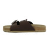 Sandalias Hombre Br Sport Dos Tiras Con Hebillas Cafe