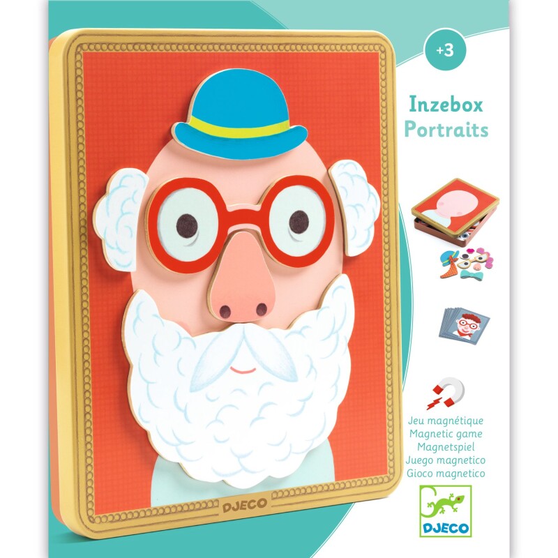 Juego Magnético Inzebox Caras Divertidas Djeco Juego Magnético Inzebox Caras Divertidas Djeco