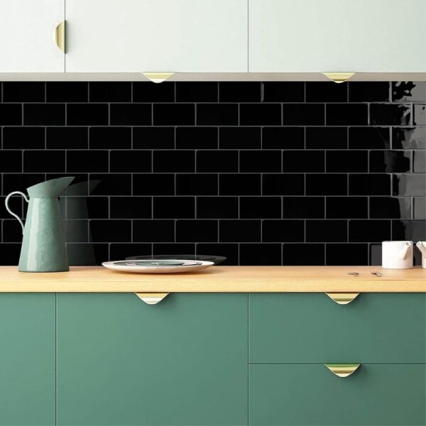 REVESTIMIENTO ADHESIVO 29 X 21 - LADRILLO NEGRO PACK X 10 REVESTIMIENTO ADHESIVO 29 X 21 - LADRILLO NEGRO PACK X 10