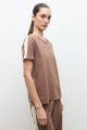 Remera bicolor topo