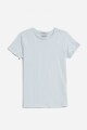 T-shirt manga corta lisa AZUL CLARO